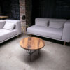 Walnut Coffee Table LEAFOS - circle 60/h41 cm - Image 4