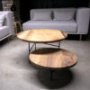 Walnut Coffee Table LEAFOS - circle 60/h23 cm - Image 3