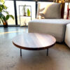 Walnut Coffee Table LEAFOS - circle 60/h23 cm - Image 4